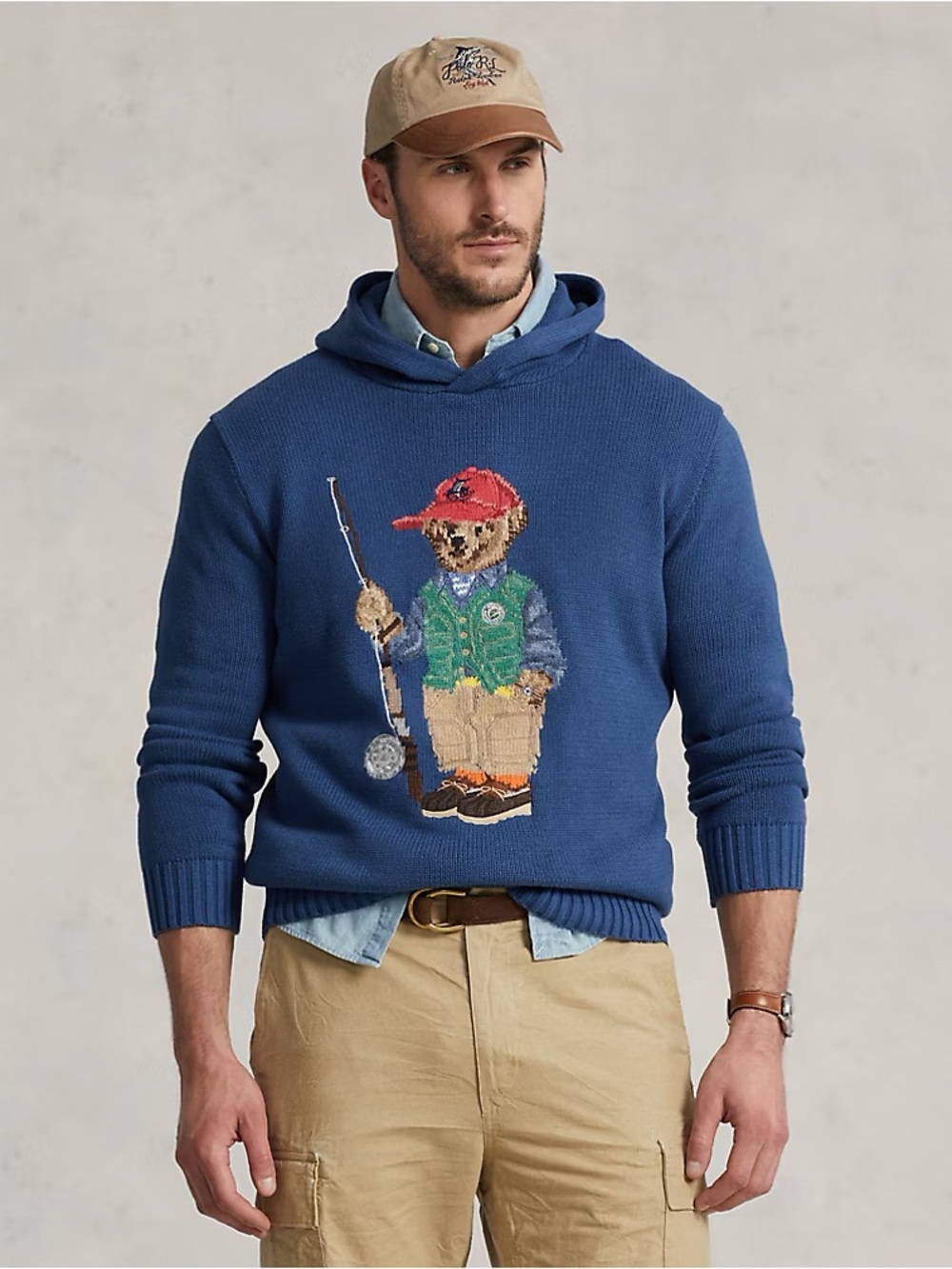 Ralph Lauren Polo Bear Cotton Hooded Jumper